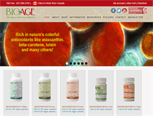 Tablet Screenshot of bioage.com